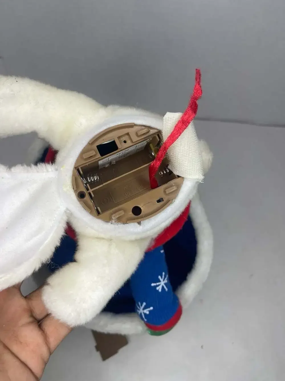 Gemmy Animated Singing and Dancing Polar Bear Plush with Hat and Sweater